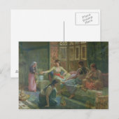 Carte Postale Intérieur d'un Harem, vers 1865 (Devant / Derrière)