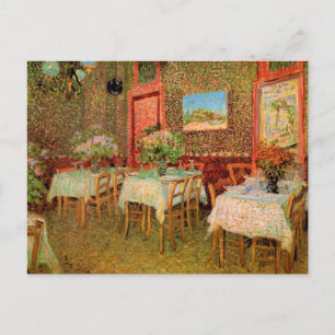 Carte Postale Intérieur d'un restaurant par Vincent van Gogh