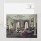 Carte Postale Intérieur d'un salon (Devant / Derrière)