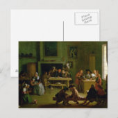 Carte Postale Intérieur d'une école (Devant / Derrière)