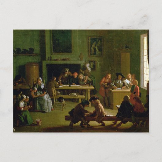 Carte Postale Intérieur d'une école (Devant)