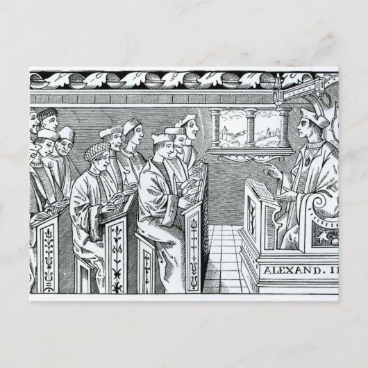 Carte Postale Intérieur d'une école (Devant)