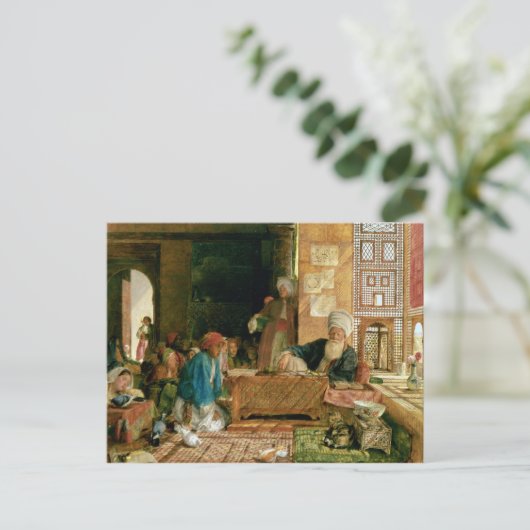 Carte Postale Intérieur d'une école, le Caire (Debout devant)