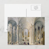 Carte Postale Intérieur d'une église 2 (Devant / Derrière)
