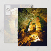 Carte Postale Intérieur Éclairé Du Parc National Des Cavernes Ca (Devant / Derrière)