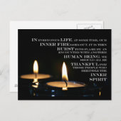 Carte postale intérieure de flamme (Devant / Derrière)