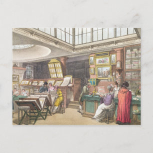 Carte Postale Interior from Ackermann's Repository of Arts