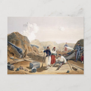 Carte Postale Interior of the Mamelon Vert, plate from 'The Seat