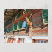 Carte Postale Interlaken, chalet en bois en Unterseen (Devant)