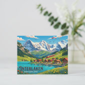 Carte Postale Interlaken Suisse (Debout devant)