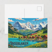 Carte Postale Interlaken Suisse (Devant / Derrière)