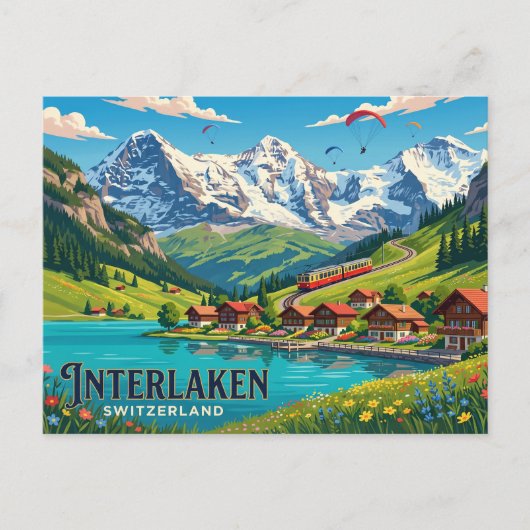 Carte Postale Interlaken Suisse (Devant)