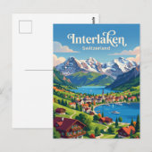 Carte Postale Interlaken Suisse (Devant / Derrière)