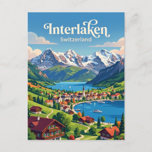 Carte Postale Interlaken Suisse (Devant)