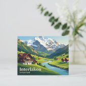 Carte Postale Interlaken Suisse (Debout devant)