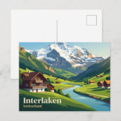 Carte Postale Interlaken Suisse (Devant / Derrière)