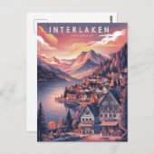 Carte Postale Interlaken Suisse (Devant / Derrière)