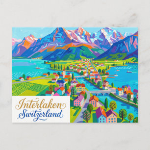 Carte Postale Interlaken Suisse