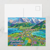 Carte Postale Interlaken Suisse (Devant / Derrière)