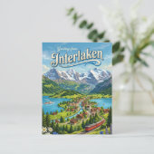 Carte Postale Interlaken Suisse (Debout devant)