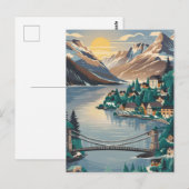 Carte Postale Interlaken Suisse Travel (Devant / Derrière)