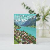 Carte Postale Interlaken Suisse Travel (Debout devant)