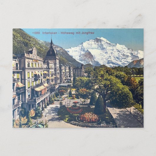 Carte postale Interlaken Vintage Suisse (Devant)