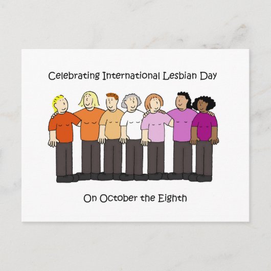 Carte Postale International Lesbian Day October 8th (Devant)