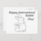 Carte Postale International Rabbit Day (Devant / Derrière)