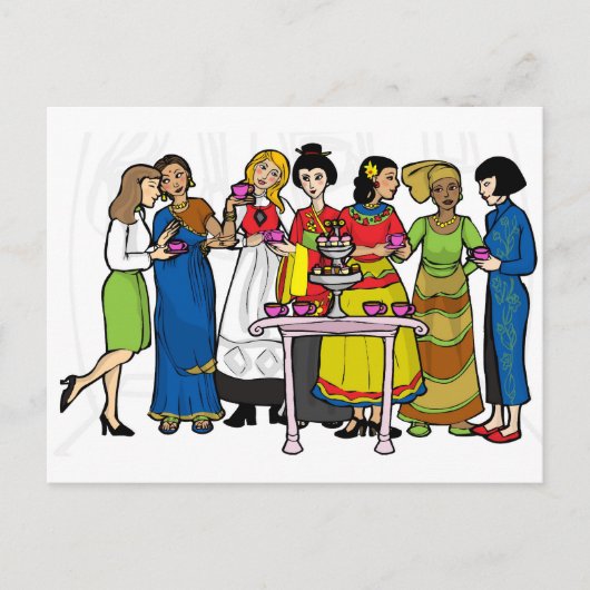 Carte Postale International tea party (Devant)