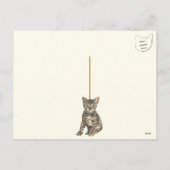 Carte Postale Internationale Cat Postage (Dos)