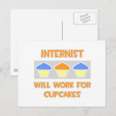 Carte Postale Interniste... Fonctionnera Pour Les Cupcakes (Devant / Derrière)