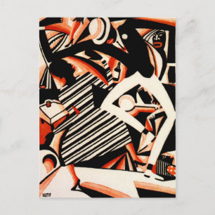 Carte Postale Interprétation de Harlem Jazz