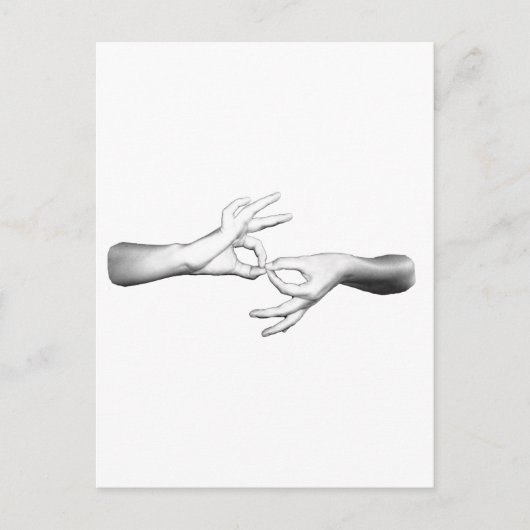 Carte Postale Interprète d'ASL (Devant)