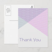 Carte Postale Intersecter Chevrons, merci (Devant / Derrière)