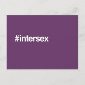 CARTE POSTALE INTERSEXE HASHTAG (Devant)