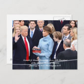 Carte Postale Intervention du 45ème président Donald Trump (Devant / Derrière)