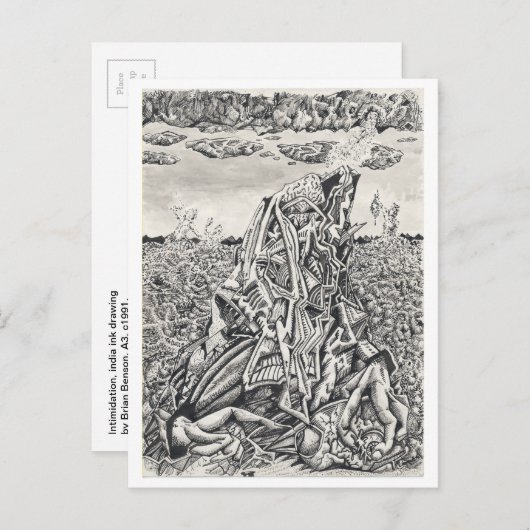 Carte Postale Intimidation (Devant / Derrière)