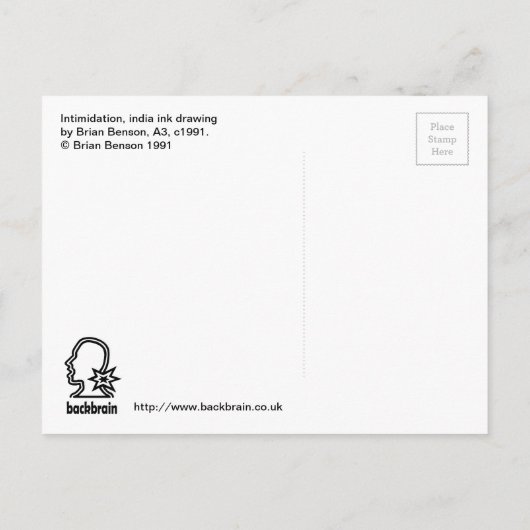 Carte Postale Intimidation (Dos)