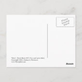 Carte Postale Intitulé :  Cheat Feuille #21 (Vous ne pouvez pas  (Dos)