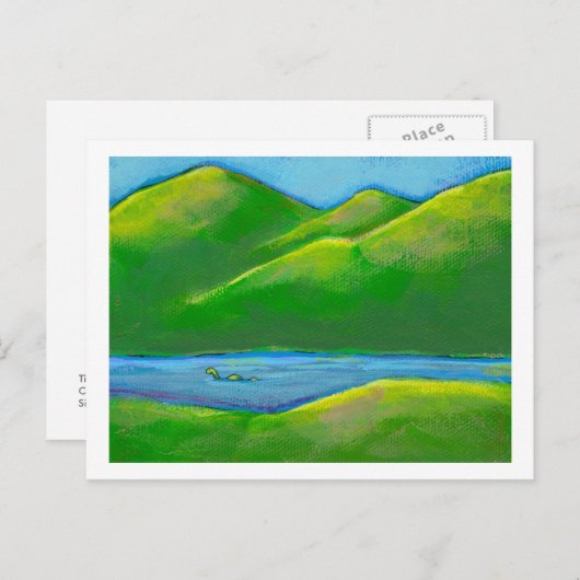 Carte Postale Intitulé : Intimité - peut-être le monstre de (Devant / Derrière)