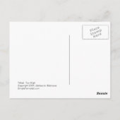 Carte Postale Intitulé : Trop haut - le panneau indique "Redesce (Dos)