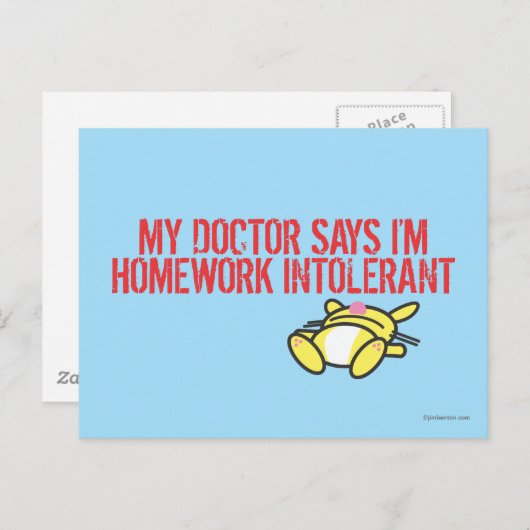 Carte Postale Intollerant (Devant / Derrière)