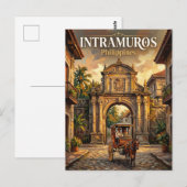 Carte Postale Intramuros Philippines (Devant / Derrière)