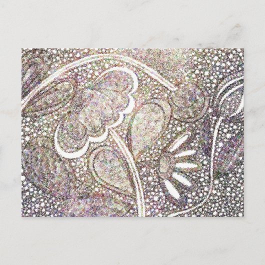 Carte Postale Intricate Mosaic Floral Design Postcard (Devant)