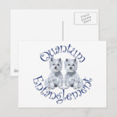 Carte Postale Intrication Quantique de Westies (Devant / Derrière)