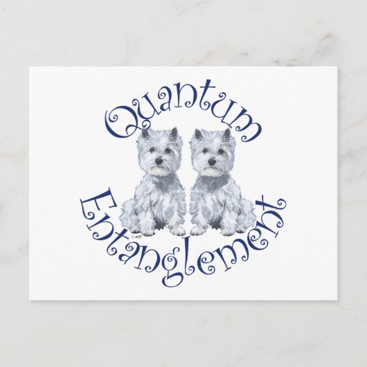 Carte Postale Intrication Quantique de Westies (Devant)