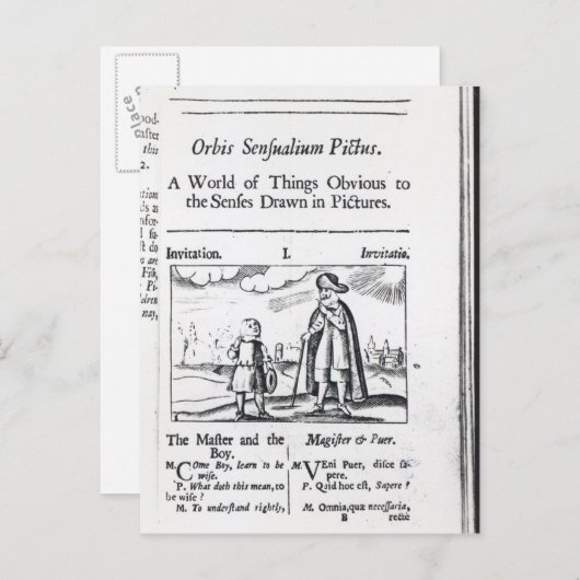 Carte Postale Introduction à 'Orbis Sensualium Pictus' (Devant / Derrière)
