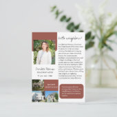 Carte Postale Introduction de l'agent immobilier (Debout devant)