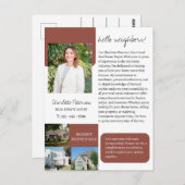 Carte Postale Introduction de l'agent immobilier (Devant / Derrière)